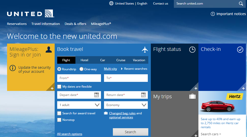 United Airlines Codes And Special Offers